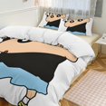 thumbnail image 2 of Ensembles de Housses de Couette Creyon Shin-chan Cozy Comfort Clean Structure Smooth Fermeture Éclair Feel pour la Maison et l'Installation du Sommeil, 2 of 5