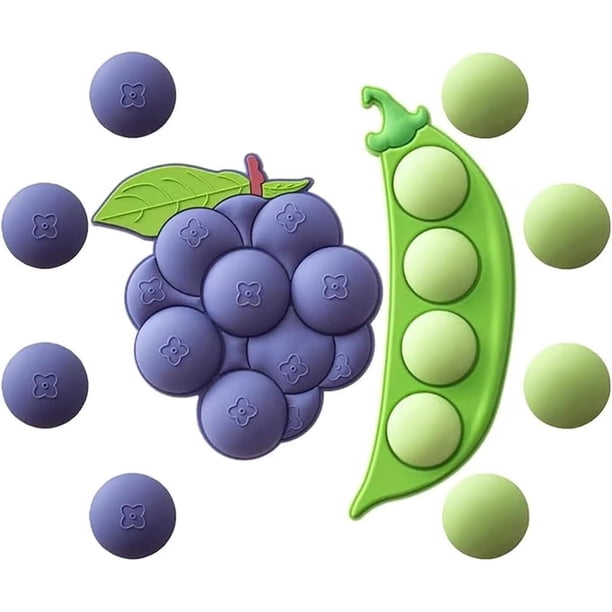 Lindos imanes para el refrigerador, imanes fuertes desmontables con arándanos y guisantes, divertidos imanes para el refrigerador para pizarra, oficina, fotos, notas, imanes decorativos para el refrig