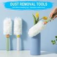 thumbnail image 1 of MORESEC 2Pcs Electrostatic Duster, Reusable Electrostatic Duster, Extendable Handle Dusting Tool for Home Car, Washable Microfiber Duster for Furniture Blinds, Lint Free Duster for Dust Removal, 1 of 9