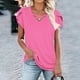 thumbnail image 5 of mfyjkho Tops Casuales Para Mujer, Camisetas De Moda Para Mujer, Camisetas Casuales De Cuello Redondo Con Mangas 3/4, Blusas Para Mujer, Camisas Tops De Gimnasio Para Mujer Xxl, 5 of 7