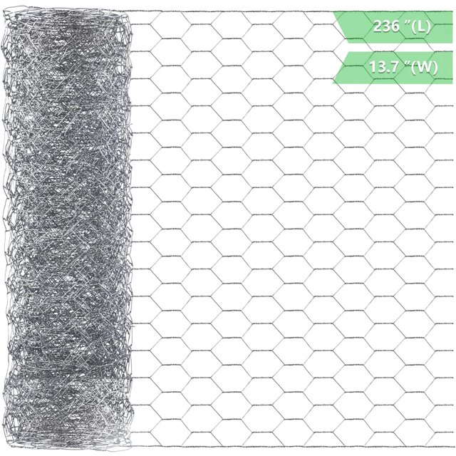 Malla de alambre para aves de corral Miuwauer Chicken Wire, 0,35 m x 6 m