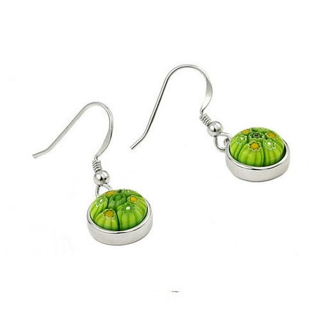 Plutus Partners Millefiori Glass Drop Earrings