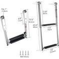 thumbnail image 7 of winibo 2 Step Boat Ladder Stainless Steel Telescoping 2 Step Pontoon Boat Ladder Folding Ladder Dock Swim Ladder for Marine Boat Yacht, 7 of 7