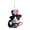 Multicolor-D, variant on YATAV 4th of July Hanging Decorations Independence Day Ball Cat Ornaments USA 250th Anniversary Patriotic Tree Decor Acrylic Red White and Blue Ornaments for Memorial Day Party 2 Pcs(G)