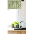 thumbnail image 3 of Mandala Window Valance, Folkloric Geometric Circles Pattern Flowers Far Eastern Yoga Tradition, Curtain Valance for Kitchen Bedroom with Rod Pocket, 54" X 18", Pale Olive Green Ivory, by Ambesonne, 3 of 3