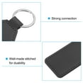 thumbnail image 4 of Unique Bargains 4.3' PU Sublimation Keychain Blanks, Leather Key Fob with Rings for DIY Craft Car Key, Black, 6 Pack, 4 of 6