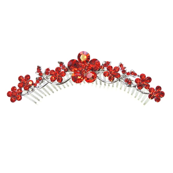 Gorgeous Crystal Floral Hair Comb Bridesmaid Wedding Party Prom