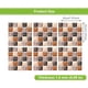 thumbnail image 2 of 12 Piezas 20x20cm JM pegatinas Autoadhesivas para azulejos mosaico Gris café Impermeable, 2 of 5