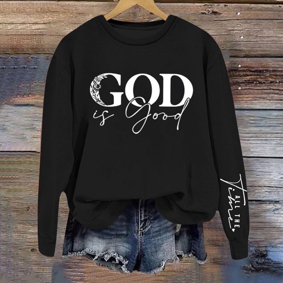Hauaitttt Women's Pullover Hoodie Letter Print Round Neck Top for Fall & Winter Graphic Sweat Shirts Women Casual Sweatshirts Women Front Zip Athletic Jacket Hooded Sweatsuit Women Hoodie Big Women