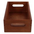 thumbnail image 1 of Homoyoyo 1Pack Sundries Organizer Box Coffee Color Wooden Crates For Display And Storage, 1 of 6