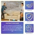 thumbnail image 4 of Pack of 250 General Furniture Covers on Roll 28 x 17 x 61. Ultra Thin Design 1 mil Clear Plastic Bags 28x17x61. Great for Home Furniture Care. Ideal for Industrial Applications, 4 of 7