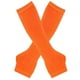 thumbnail image 1 of Zhuge Guantes largos sin dedos a rayas para mujer, calentadores de brazos tejidos de invierno para punk rock, cosplay, gótico y fiesta de Navidad, color naranja, 1 of 4