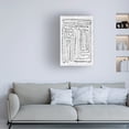 thumbnail image 3 of Jennifer Goldberger 'Black And White Runes I' Canvas Art, 3 of 3