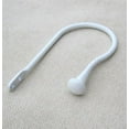 thumbnail image 2 of Urbanest Zinc Mini Window Curtain Holdback Tie Back, Glossy White, 2 of 2
