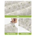 thumbnail image 4 of Farmhouse Flowers Bar Stool Covers Set of 6, Green Botanical Floral Patterned Stretch Washable Bar Chair Covers with Backs, Removable Pub Counter Height Chair Cover for Kitchen Dining Room Cafe, 4 of 7
