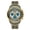 Gold Shell and Blue Surface, variant on New carved design elegant watch with calendar, quartz watch, fashionable men's wristwatch, business trendy, unique and creative men's watch