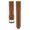 thumbnail image 2 of Hirsch Heavy Calf Leather Watch Strap - Golden Brown - L - 20mm - Silver Buckle, 2 of 9