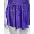 thumbnail image 7 of Doomiva Kids Girls Shiny Rhinestone Figure Skating Dress Long Sleeve Ballet Lyrical Dance Dress for Performance Purple 12, 7 of 7