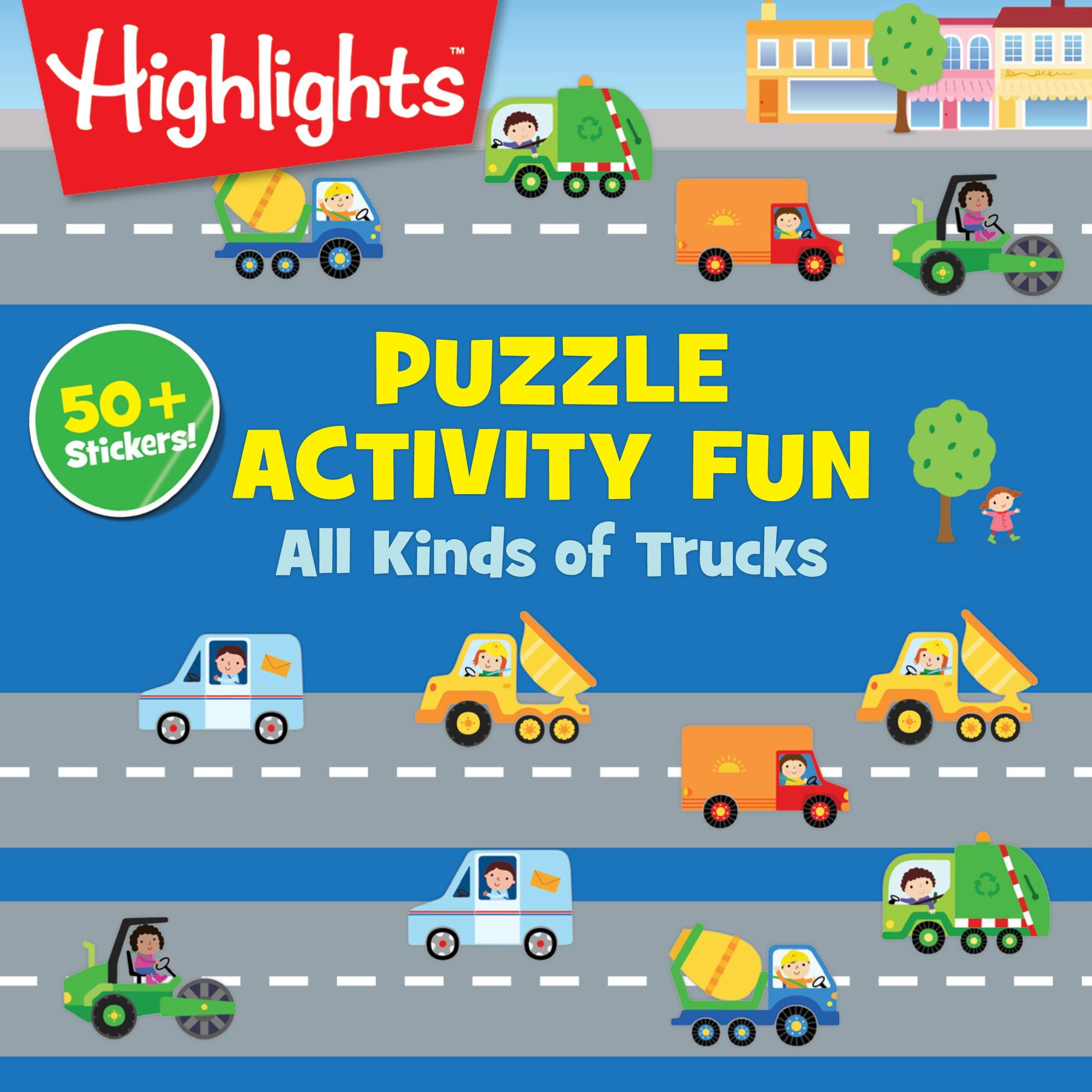 Highlights Puzzle Activity Fun: All Kinds of Truck Puzzles (Paperback