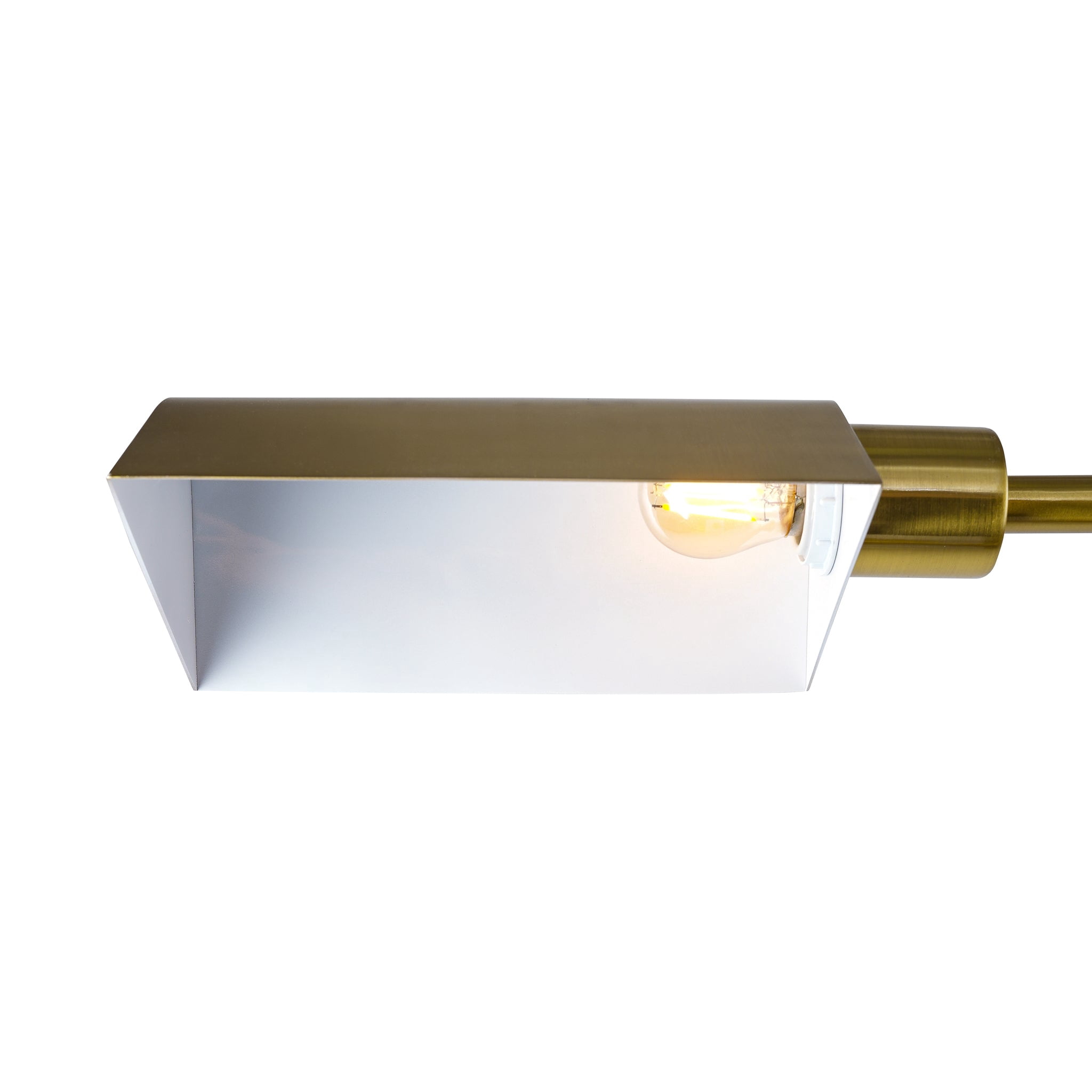 Table Lamps Minimalist Floor Lamp, Slim Standing Light with Neutral Shade for Contemporary Living Room & Bedroom Ambience 110~120V Elara Floor Lamp Gold outer and White inner,Floor Lamps