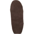 thumbnail image 7 of SNUGRUGS Rupert Mens Suede Moccasin Slippers with Cotton Inner and Suede Sole - Dark Brown - US 14, 7 of 7