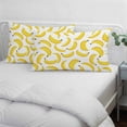 thumbnail image 4 of Yellow Banana Pillow Covers 16"x24", Summer Tropical Fruits Watercolor Soft Brushed Microfiber Breathable Throw Pillow Covers, Decorative Pillowcase with Zipper for Couch Sofa Bedroom Living Room, 4 of 9