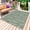 Green, variant on Dark Green Botanical Outdoor Rug 5x8 Ft - Reversible Patio Rug Outdoor Camping Rugs, Pastoral Elegant Spring Floral Washable Indoor Outdoor Area Rugs, Non-Slip Outdoor Carpet Runner for Deck/Porch