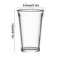 thumbnail image 3 of Taza de café de vidrio transparente | Taza de té con leche de vidrio grueso transparente | Elegante vaso de agua para el desayuno | Artículos duraderos para uso diario en casa, oficina y fiestas |, 3 of 6