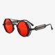 thumbnail image 5 of Typpkmm Retro Classic Steampunk Sunglasses Uv400 Round Frame Design Colored Lenses Glasses Eyewear Gothic Men Women Sunglasses Steampunk, 5 of 7