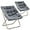 Grey, variant on Hyxoo Chair for Adult, Square Comfy Cozy Chair Folding Chair Faux Fur Metal Frame Foldable Reading Chair Accent Chair for Bed Room Living Room Set of 2, Red