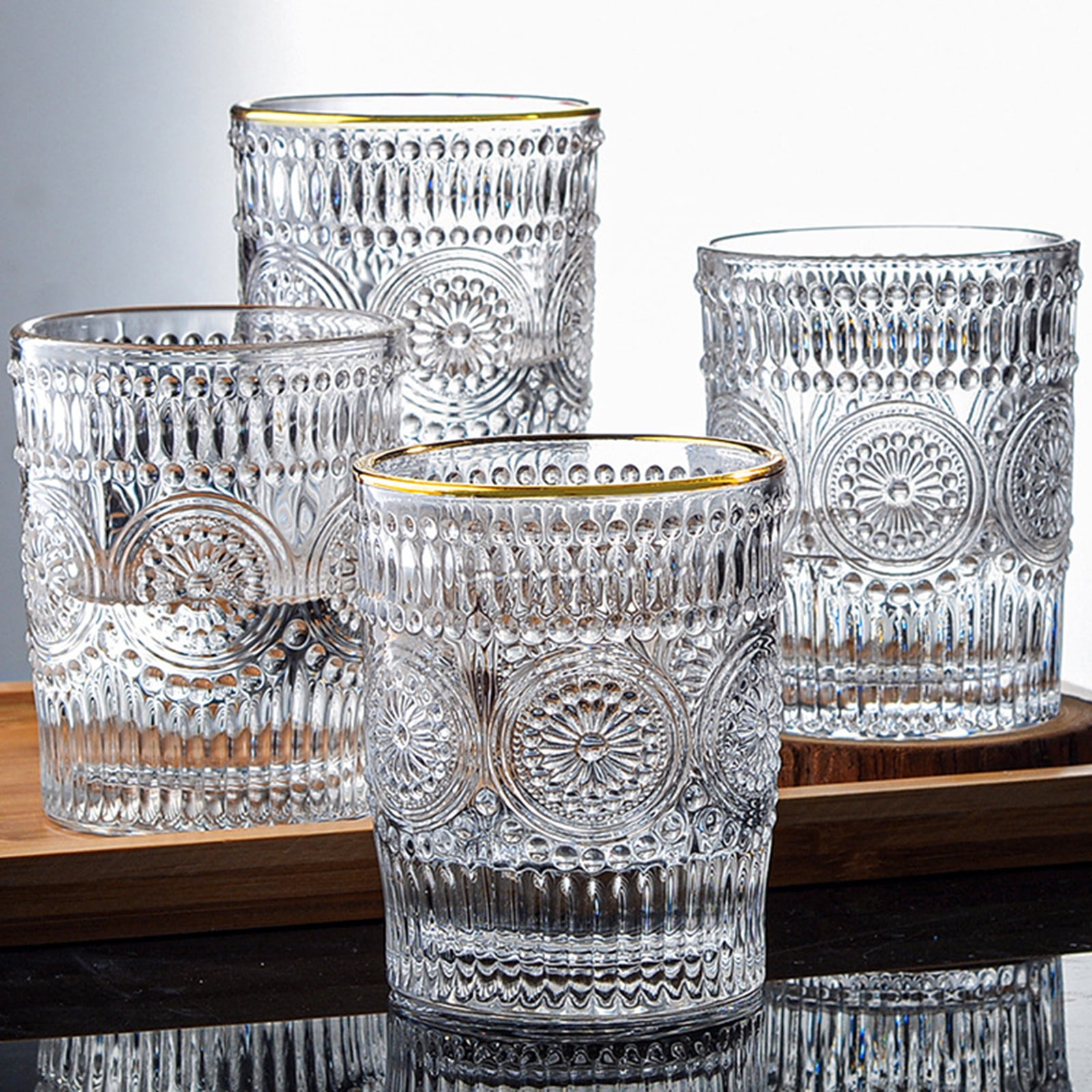 Luxury10.5 Oz Juice Glass Cup Premium Handmade Clear Drinking Glass Cups  with Eletroplating and Engraved Design Glass Tumbler for Wate Wine - China  Whisky Cup and Engraved Glass Tumbler price