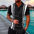 thumbnail image 3 of Cameland Tenue d'Été pour Hommes Chemise de Mode Décontractée à Manches Courtes Col Rabattu Blouse et Chemise, 3 of 5