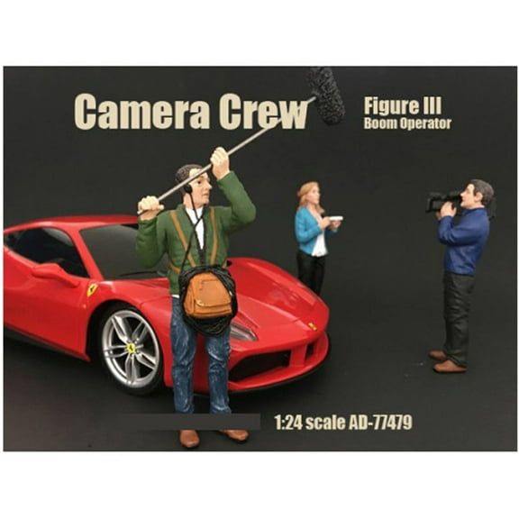 Camera Crew Figure III "Boom Operator" For 1:24 Scale Models by American Diorama