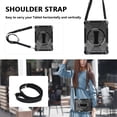 thumbnail image 5 of Decase Shockproof Case for iPad 9th/ 8th/ 7th Generation 10.2", Military Grade Protection Rotating Stand Hand Strap Shoulder Strap Kids Friendly Bumper Rugged Case for iPad 10.2 inch 2021-2019,Black, 5 of 9