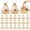 Khaki, variant on 24 Pack Baskets for Gifts Empty Bulk Baskets, Khaki