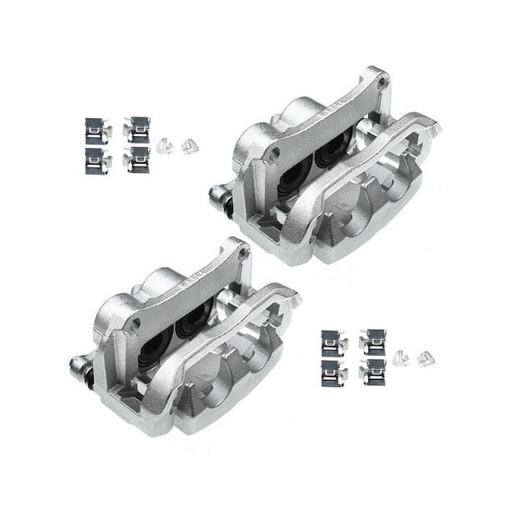 Front Brake Caliper Set 2 - Compatible with 2014 - 2020 Jeep Cherokee 2015 2016 2017 2018 2019