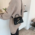 thumbnail image 5 of Bolso de hombro para mujer Bolso de moda Bolso de cuero con capacidad Bolso para teléfono móvil Bolso de viaje, 5 of 5