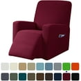 thumbnail image 1 of Subrtex Housse Extensible pour Fauteuil Inclinable 1 Pce, Housse Texturée à Carreaux avec Poches, 1 of 6