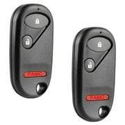 KeylessOption replacement fob for Honda Civic Si, Element (72147-S5T-A01) 3-button remote fob with panic button, 2 pack