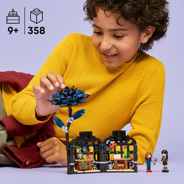 LEGO Wednesday Black Dahlia Flower Building Toy - Pretend Play Set