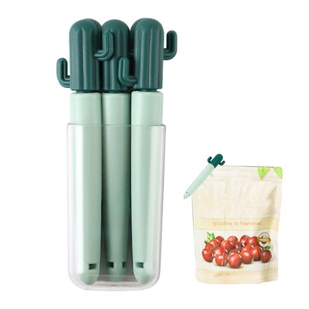 

Julam 5 Pieces Cactus Bag Clips Cactus Shaped Bag Clip for Food Package Multi-colored Chip Clips Snack Clip Bag Clips for Home Kitchen Use security