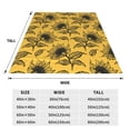 thumbnail image 3 of Fuzoiu Autumn Sunflower Print Ultra-Soft Micro Fleece Blanket,All Seasons Flannel Throw, Lightweight Blanket for Bed, Sofa, Couch, Movie Night, Camping, and Travel-60"x50", 3 of 7