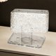 thumbnail image 5 of Funda decorativa para cajas de papel de seda • Portahojas de papel con patrón en relieve • Dispensador elegante de plástico transparente • Decoración moderna de mesa de mesa para salón en casa, 5 of 6