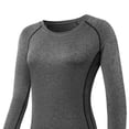 thumbnail image 6 of FNFYFH Long Sleeve Workout Tops for Women Quick Dry Slim Fitted Running Athletic Shirts Gym Yoga Running Shirt, 6 of 9