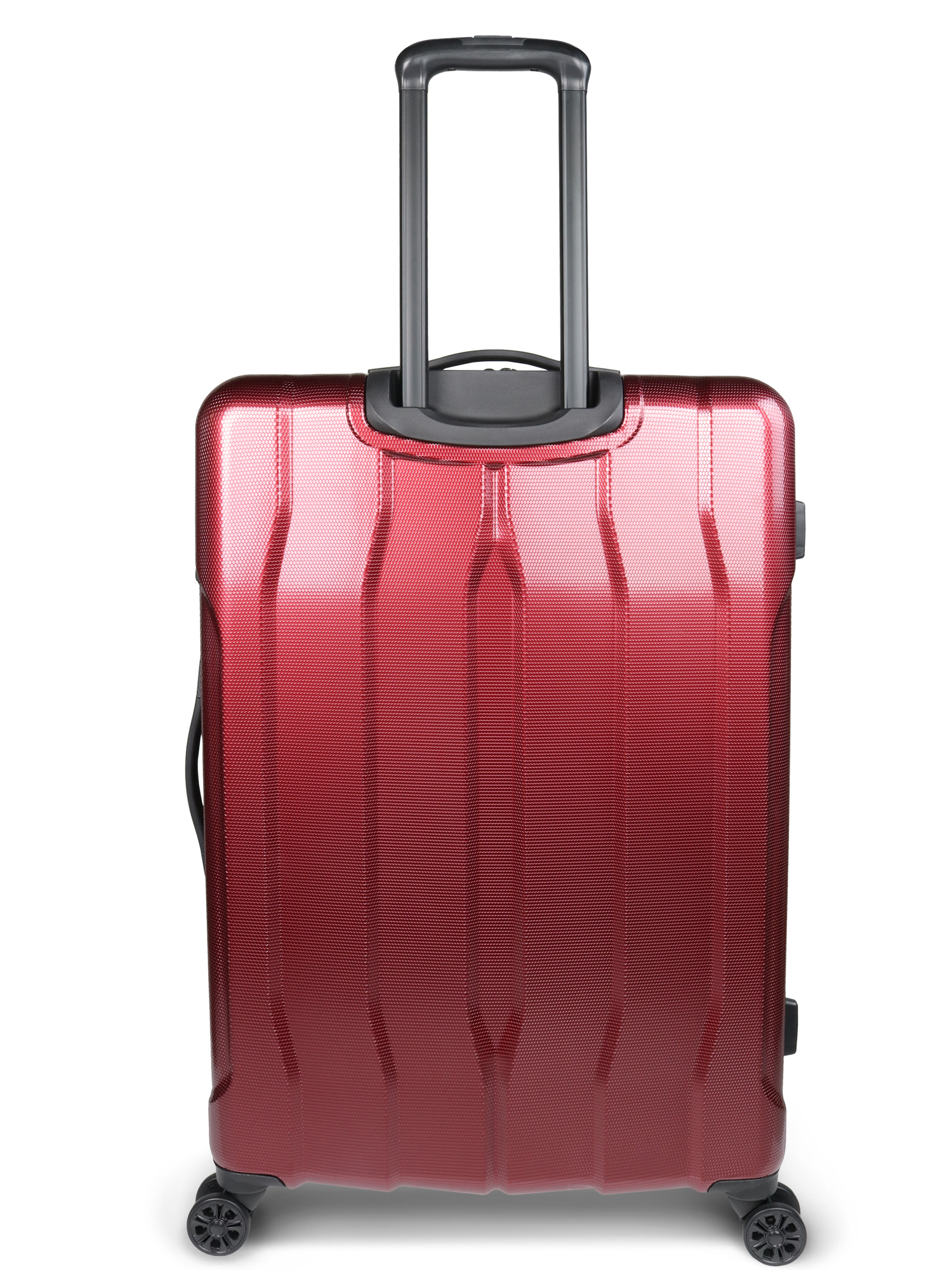MIUSA 30" Hard Side Poly carbonate Luggage w/ 4x4 Spinner Wheels, Red