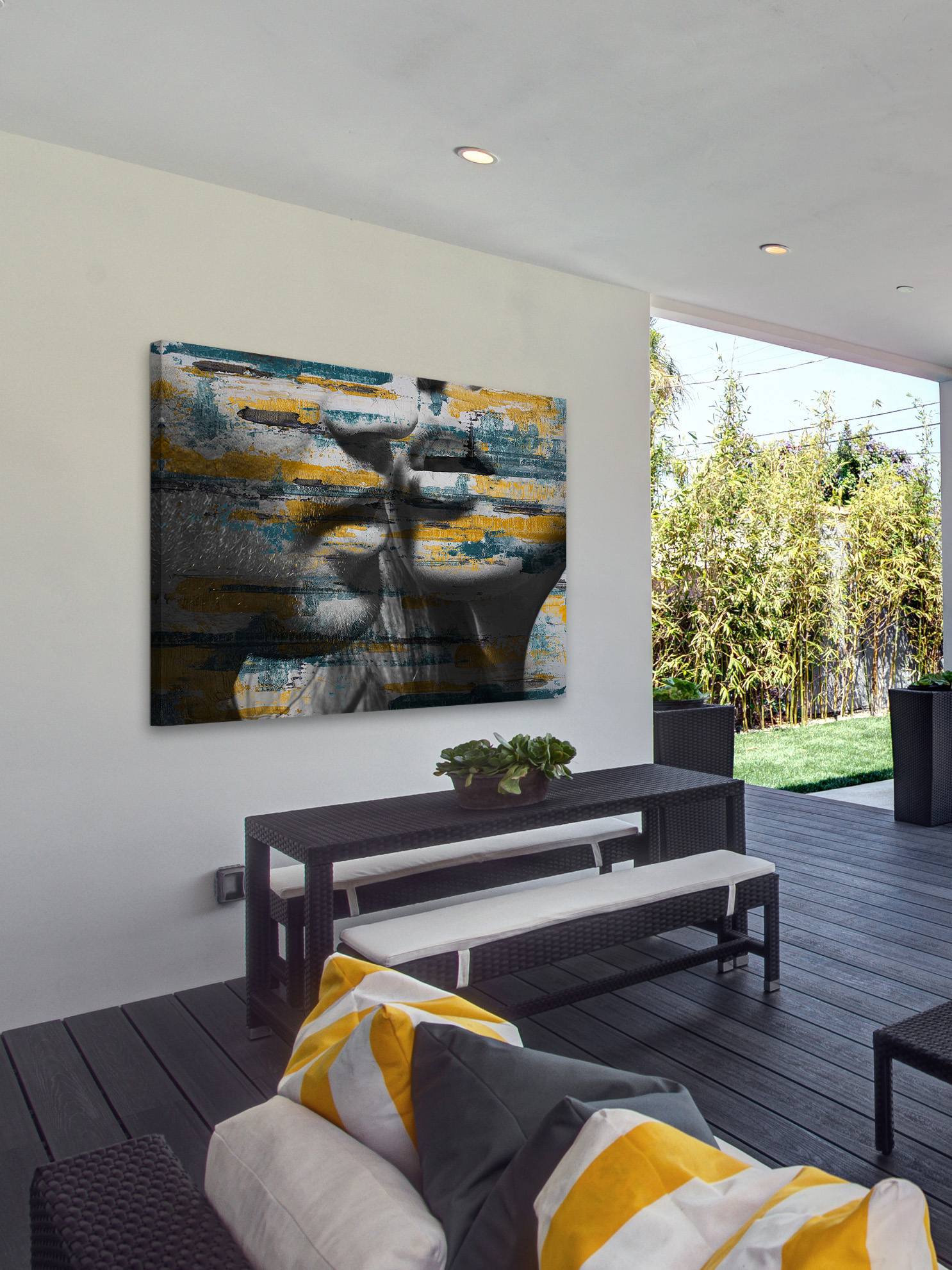 "Whisper Kiss" Painting Print on Wrapped Canvas