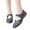 Dark Blue, variant on HAOTAGS Elegant Walking Sandals for Ladies Hollow Breathable Breathable Soft Sole Shoes Black Size 6.5