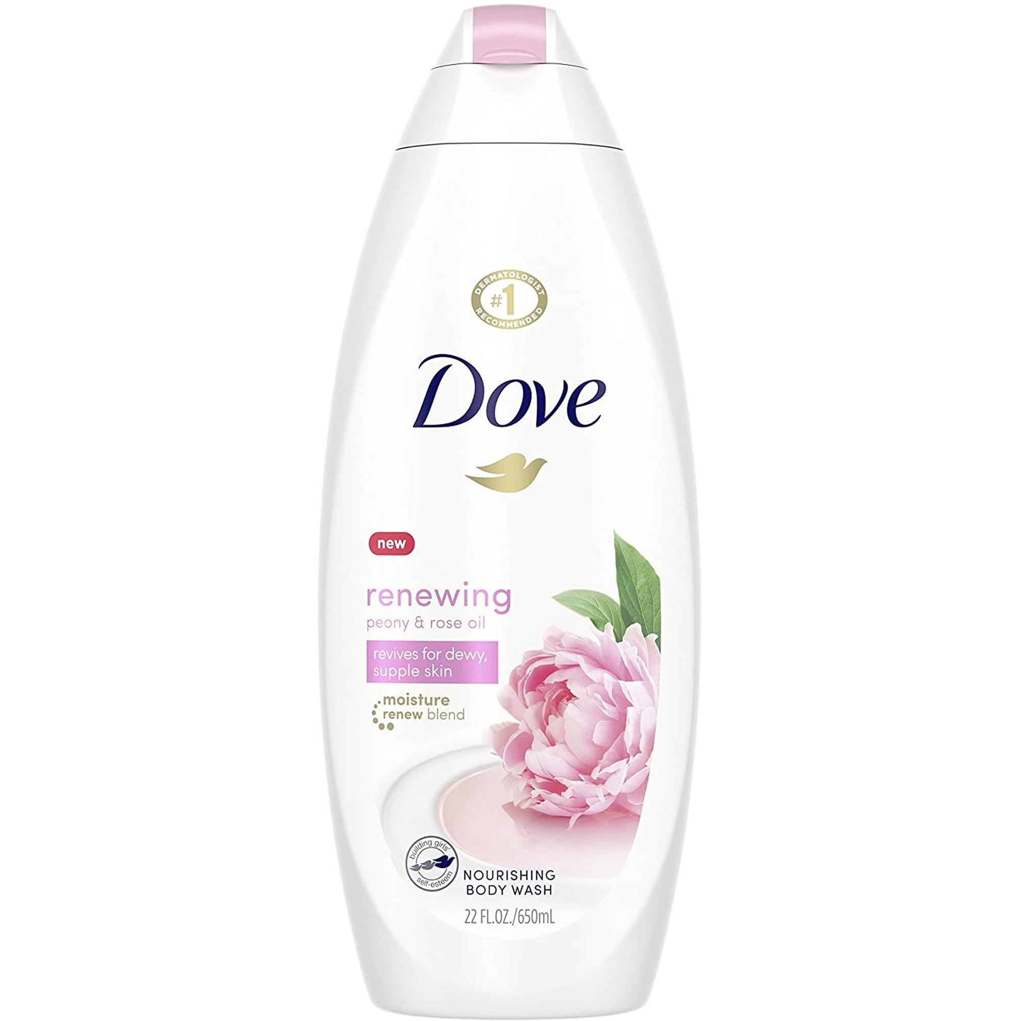 Dove Purely Pampering Nourshing Body Wash, Sweet Cream & Peony 22 oz (Pack of 6)