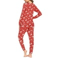 thumbnail image 3 of Ekouaer Womens Pajamas Set Long Sleeve Loungewear Soft Lounge Set Joggers with Pockets, 3 of 7