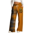 thumbnail image 1 of Funicet Pantalons Larges pour Femmes, Pantalons pour Femmes, Pantalons de Noël à Rayures Imprimées à Cordon, Pantalons Larges, Pantalons de Noël pour Femmes, 1 of 4
